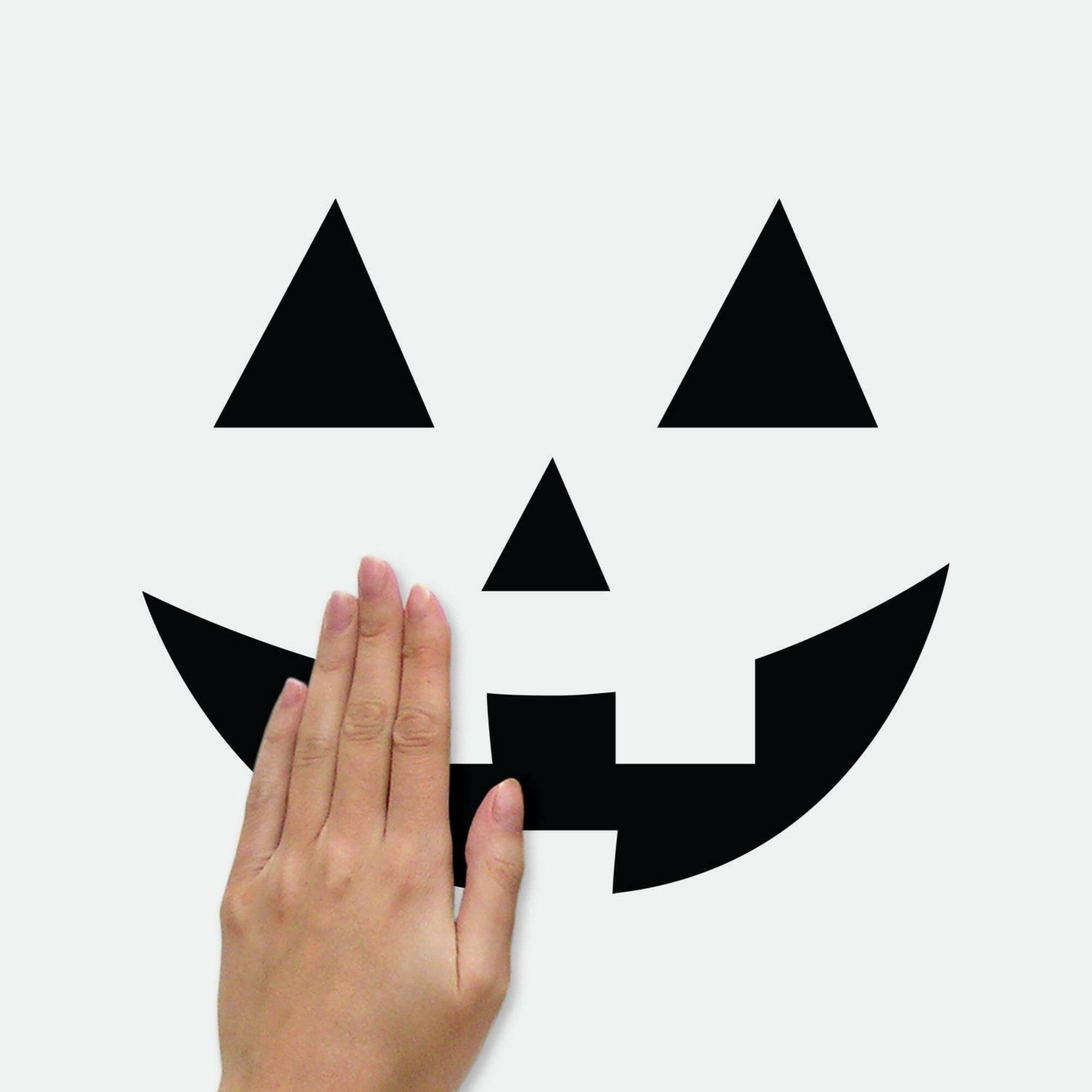 RoomMates Halloween Pumpkin Faces Glow in the Dark Peel & Stick Decals